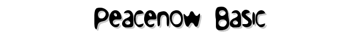 PeaceNow Basic font